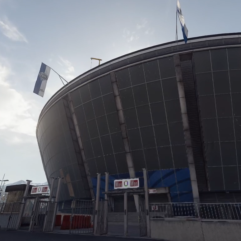 In-game view captured at Stadium in Verdansk